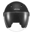thumbnail image 2 of VEVOR Motorcycle Helmet, 3/4 Open Face, Adult Motocross Dirt Bike Helmet with Clear Visor, Comfortable Motorbike Racing Street with Detachable Liner for Men & Women, DOT Approved, (Matte Black, M), 2 of 9