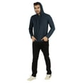 thumbnail image 2 of Inkmeso Solid Winter Hooded Sweatshirt For Mens Long Sleeve Drawstring Pullover Hoodie, 2 of 7