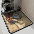 thumbnail image 2 of Coffee Mat, Vintage Chef Kitchen FoodCoffee Bar Mat for Countertop, Rubber Backed Dish Drying Mat for Counter, Absorbent Coffee Bar Accessories Fit Under Coffee Maker Espresso Me Machine 18x24in, 2 of 7
