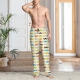 thumbnail image 2 of Rocae Colorful Mustache Mens Pajama Pants Pj Pants Mens Lounge Pants-XX-Large, 2 of 6
