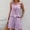 Purple women's 2 piece shorts set a1, variant on Cagogo Women's 2 Piece Shorts Set Casual Summer Cruise Outfits Loose Sleeveless Tank Top Comfy Pants Matching Lounge Sets Airport Travel Clothes, Blue 2XL