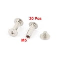thumbnail image 2 of 30Pcs M5x15mm Nickel Plated Binding Screw Post for Scrapbook Photo Albums, 2 of 3