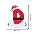 thumbnail image 2 of Christmas Initial with Red Hat Christmas Tree Ornaments Personalized DIY Christmas 26 Letters Ornaments Christmas Decoration Xmas Tree Hanging Decor, 2 of 3