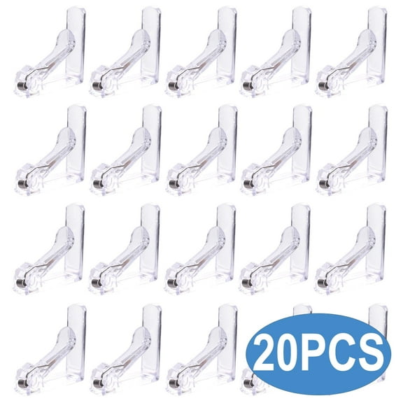 Tablecloth Clips Clear Plastic Table Clips Tablecover Clip for Home Party Picnic, 20PCS