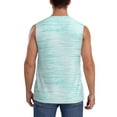 thumbnail image 4 of Easygdp Blue Bright Men's Breathable Tank Tops Sleeveless Sporty T Shirts for Basketball, Mountaineering, Bodybuilding -Large, 4 of 8