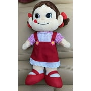Japan Jujiya Peko Girl Doll 10" Plush Soft Stuffed Toy Rare Collectible