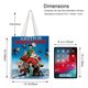 thumbnail image 5 of Arthur Christmas Bolso de tela con estampado de lienzo para mujer, bolsa de compras reutilizable y estética, con cremallera interior, regalo para mujer,40*40cm., 5 of 6