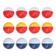 thumbnail image 1 of Juego de 12 Pelotas de  Pelotas de Portátiles de Larga Distancia de Alta Elasticidad de Doble Color para la Competencia de Práctica ANGGREK Otros, 1 of 8