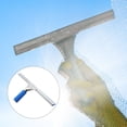 thumbnail image 5 of Uxcell Shower Window Squeegee Stainless Steel All Purpose Cleaning Tool 15.75 Inch Blue, 5 of 6