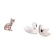 thumbnail image 5 of Elegante figura decorativa de resina de un gato y un cisne, ideal para , el dormitorio, la oficina o la sala de estar. Un regalo perfecto., 5 of 8