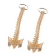thumbnail image 4 of 2pcs Mini Handcrafted Human Spine Skeleton Model Keychain School Teaching Tool Elegant Pretty Novelty Key-chain Cute For Men Women, 4 of 5