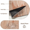 thumbnail image 6 of Kitchen Mats for Floor 3x5 Ft, Line Texture Non Slip Area Rugs for Kitchen Bedroom Entryway, Orange Abstract Art Retro Washable Carpet Runner Rug Floor Mats for Bedroom Home Decor, 6 of 8