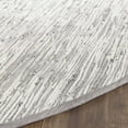 thumbnail image 2 of SAFAVIEH Montauk Rosalind Striped Braided Cotton Runner Rug, Silver, 2'3" x 7', 2 of 3