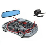 Hot Selling Dual lens car camera rearview mirror auto dvrs cars dvr parking video recorder registrator dash cam full 1080p night vision DVR