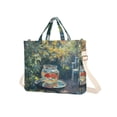 thumbnail image 7 of FORMRS Womens Corduroy Tote Bag Crossbody Shoulder Handbag with Pocket, Sunshine Goldfish, 7 of 7
