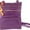 Purple 2t, variant on SILVERFEVER Genuine Leather Organizer Handbag Cross Body - Shoulder Travel Bag
