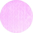 thumbnail image 1 of Ahgly Company Indoor Round Abstract Pink Contemporary Area Rugs, 7' Round, 1 of 4
