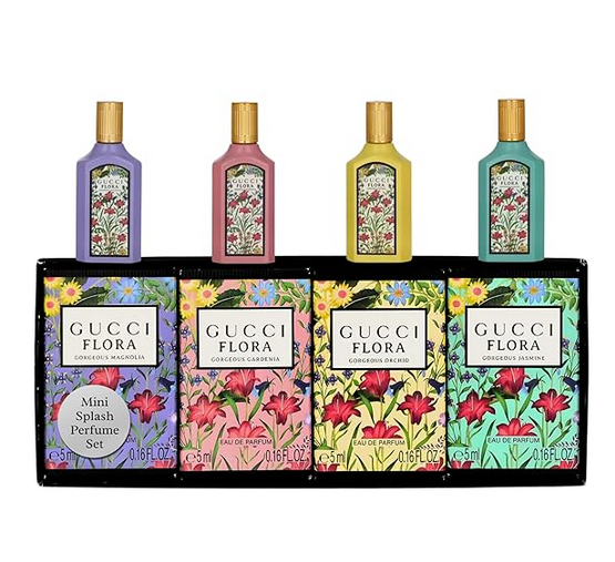 Gucci Flora Gorgeous Gardenia Eau De Parfum 3-Pcs Set / New With