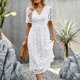 thumbnail image 5 of Faldas largas Vestido ajustado Suelto Mujer Estilo casual Cremallera Traje de vacaciones (Blanco S) Cgtredaw Blanco T S para Mujer, 5 of 7