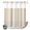 Beige, White, variant on No Hook Shower Curtain, Beige Striped Shower Curtains for Bathroom with See Through Top Window, Modern Minimalist Stripes Farmhouse Waterproof & Washable Bath Curtain 66"x72"