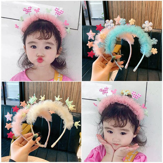 Cute Lace Heart Headband Baby Girls Hairband Korean Children Princess Kids Gift Hair Band Props Party Girls Hair Accessories4 He Qiyong unisex