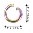 thumbnail image 4 of MasteelfCA 100PCS Open Jump Ring Professional Jump Ring Practical Open Jump Rings, 4 of 7