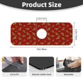 thumbnail image 2 of Pofeuu Hohey Bee Golden Print Splash Guard for Sink Faucet Sink Gadgets-Splash Guard Behind Faucet Drip Catcher for Kitchen, Bathroom,Sink Mat, 2 of 7