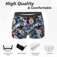 thumbnail image 2 of Mens Underwear Boxer Briefs - colorful snow board Comfort Breathable men's boxer briefs with Flex Waistband, 2 of 7