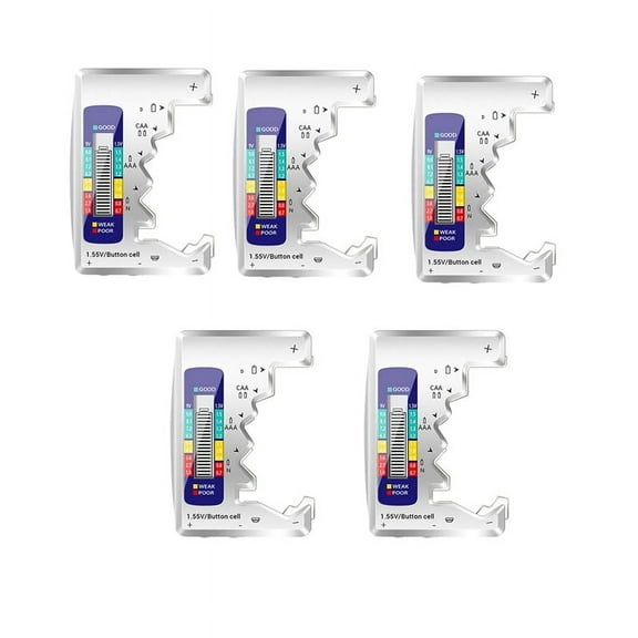5 x Battery Testers-Silver