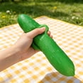 thumbnail image 5 of Cucumber Dumpling Squishy Slow Rising Stress Ball Funny Stress Squishy Soft Squeeze Decompression Dough for Fun Stress Relief Sensory Toy, 5 Inch, 5 of 5