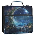 thumbnail image 5 of FORMRS Zipper Binder with Shoulder Strap 2-inch Ring 500 Sheet Capacity File Bag, Floral Occean, 5 of 5