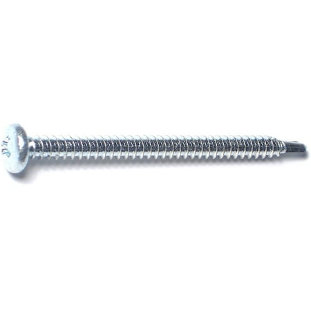 

#10-16 x 2 Zinc Plated Steel Phillips Pan Head Self-Drilling Screws