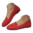 thumbnail image 3 of YLYL Women's Ballet Flats Knit Round Toe Slip on Low Heel Soft Lightweight Casual Penny Loafers, 3 of 7