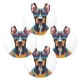 thumbnail image 2 of 15.4inch Round Placemats, DIY Printing Design, Suitable for Kitchen, Table Party Decoration Cool Mexican Doberman Dog, 2 of 7