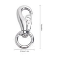 thumbnail image 2 of FRCOLOR Swivel Swing Hanger Rotating Hook Silver Metal Hanging Accessories for Outdoor Survival 1Pack, 2 of 6