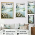 thumbnail image 4 of Designart "Meadow Calm Waters III" Floral Floater Framed Canvas Wall Art, 4 of 7