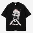 thumbnail image 4 of The Clown Terrifier Shirt, Scary Horror Clown Shirt, Creepy Heart Hands Tee, Spooky Slasher Fan Gift Unisex, Halloween Horror Movie, 4 of 4