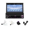 thumbnail image 4 of Single Din Car Stereo with Carplay Android Auto 7 Inch Retractable Touchscreen Radio Receiver with B, 4 of 5