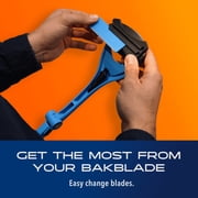 BakBlade 2.0 & 2.0 Elite Back Shaver Refill Cartridges for Men, 12 Dryglide Waterproof Blades