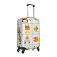 thumbnail image 3 of Easygdp Construction Equipments Worker Print Elastic and Washable Suitcase Protective Cover with Hidden Zipper Fits 18-32 inch Luggage -X-Large, 3 of 9