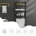 thumbnail image 2 of Toallero Mueble Organizador Baño Rack Estante Sanitario Negro, 2 of 5