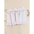 thumbnail image 4 of BemeyourBBs Toddler Terry Cloth Swim Cover Up Baby Boy Girl Swimsuit Wraps Short Sleeve Zipper Hooded Coverup Dress Towel Beach Bathing Suit Swimwear, 4 of 9