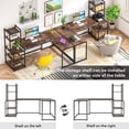 thumbnail image 5 of Tribesigns 79" Reversible L-Shape Industrial Desk with 5-Tier Storage Shelves, 5 of 5