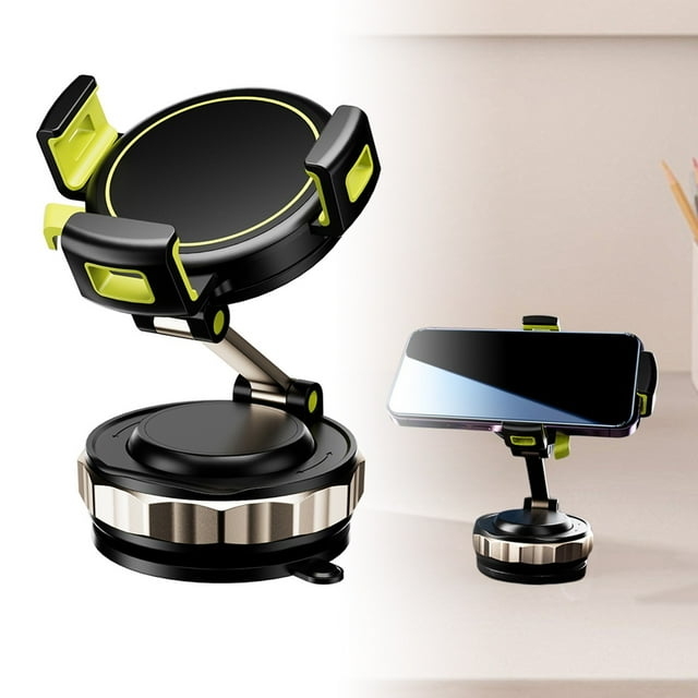 Klonfd Phone Holder Universal Phone Holder For With Clips No 360° Rotation Strong Suction Cup Base Suitable For All Smartphones