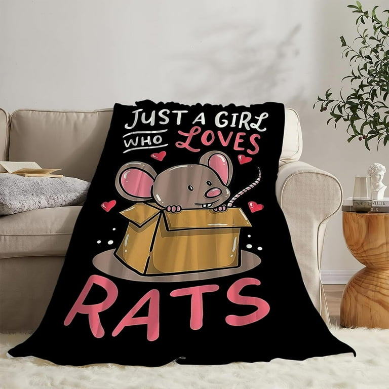 Mouse Rat Blanket Super Cozy Soft Mouse Rat Throw Blanket Warm