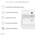 thumbnail image 5 of Claire Compact Ceramic Wall hung Sink, 5 of 9