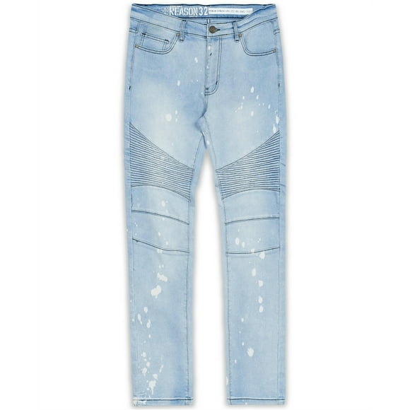 Reason Mens Melbourne Stretch Jeans, Blue, 38W x 32L