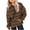 Brown, variant on Nskgu Girls Hoodies Girls Cute Hoodies Oversized Long Sleeve Striped Printed Neon Shirts Tween Girls Pullover Tops with Pockets 2-13 Years