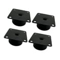 thumbnail image 3 of 4 piezas de patas para muebles, herrajes para muebles, almohadillas antideslizantes de repuesto Negro 5x3cm, 3 of 9