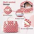 thumbnail image 4 of Sac à Lunch Mignon pour Femmes, Boîte à Lunch Isolée en Velours Côtelé pour le Travail, Sac à Lunch Réutilisable pour Voyage, 4 of 6